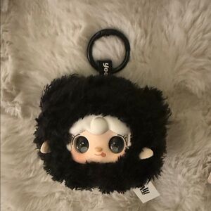 Yooki Black Little Bear Plush Keychain